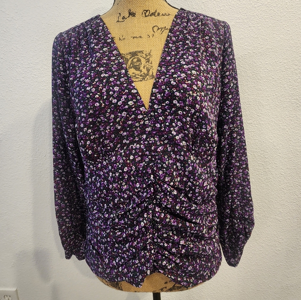 NWT Purple Floral Blouse